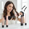 5 in 1 Curling Iron with Thermal Brush and 4 Interchangeable Ceramic Barrels(1/2 to 1 1/2 inch), Curling Wand Set with Flat Iron