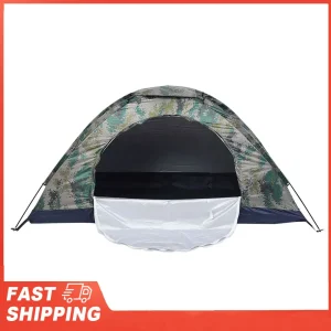 Camping Tent Fishing Tent Leisure Tent Outdoor Single Person Leisure Windproof Tent for Camping Fishing Climbing Camouflage