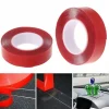 1Roll Double Sided Adhesive Sticker Tape Nano Transparent Reusable Waterproof Strong Adhesive Tape Cleanable Car Protect Sticker