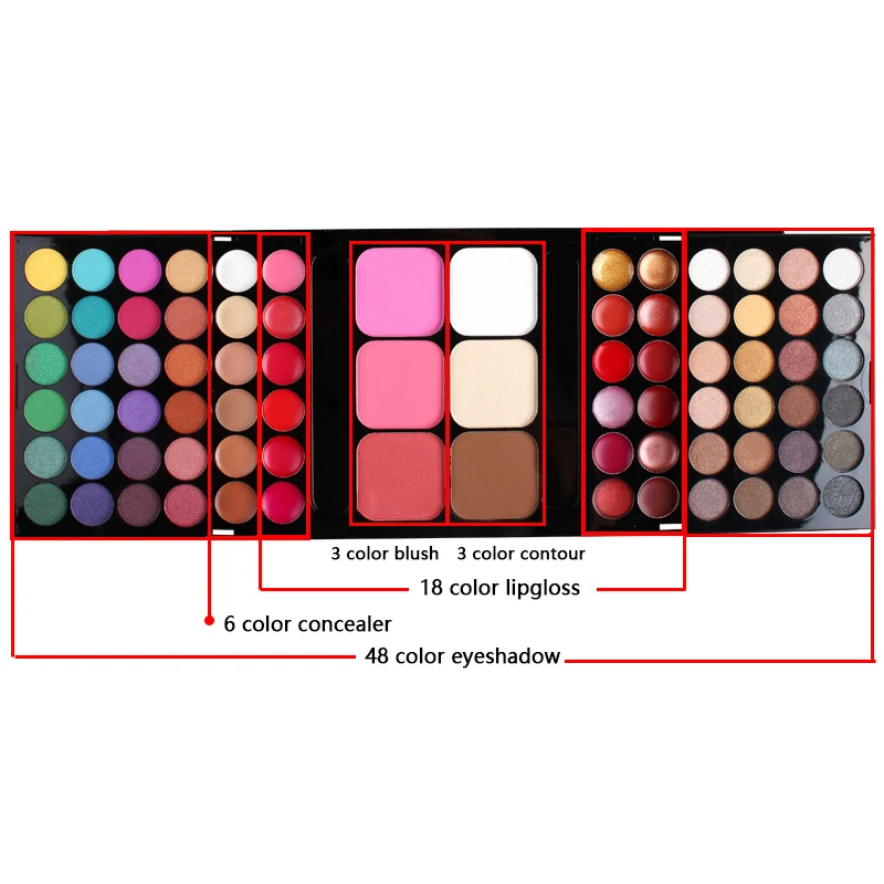 MakeUp Tools 40/74/78 Colors Eyeshadow palette Matte Waterproof Long Lasting Cosmetics makeup Kit Fashion All In One Makeup Gift - Image 6