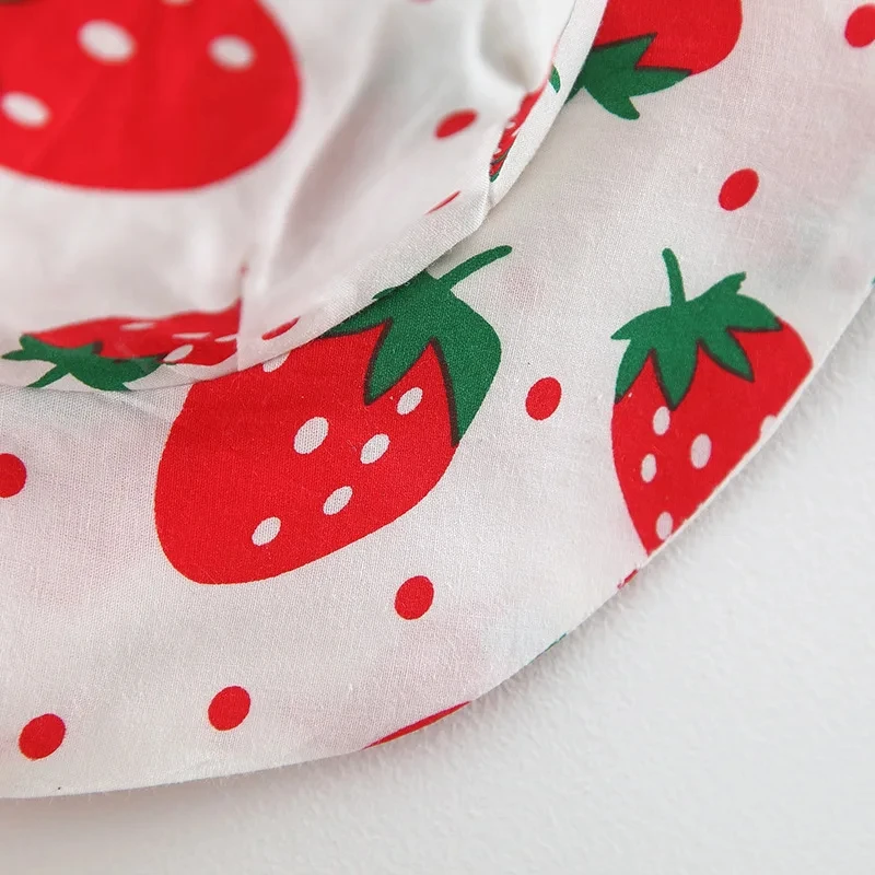 0-4 Y baby Vestidos summer seaside vacation children's dress floral sleeveless bow girl princess dress+hat Clothes - Image 6