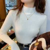 Autumn Winter Thick Solid Basic Knitting Sweater Turtleneck Pullover Women Long Sleeve Casual Slim Korean Fashion Simple Top