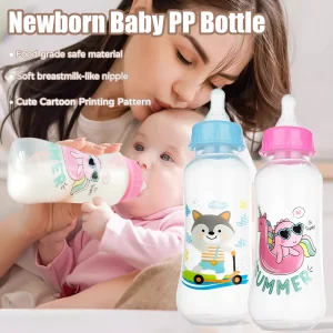 Bottle for 0-36 months babies, good grip, no leakage, anti-choking, drop-resistant, high temperature-resistant