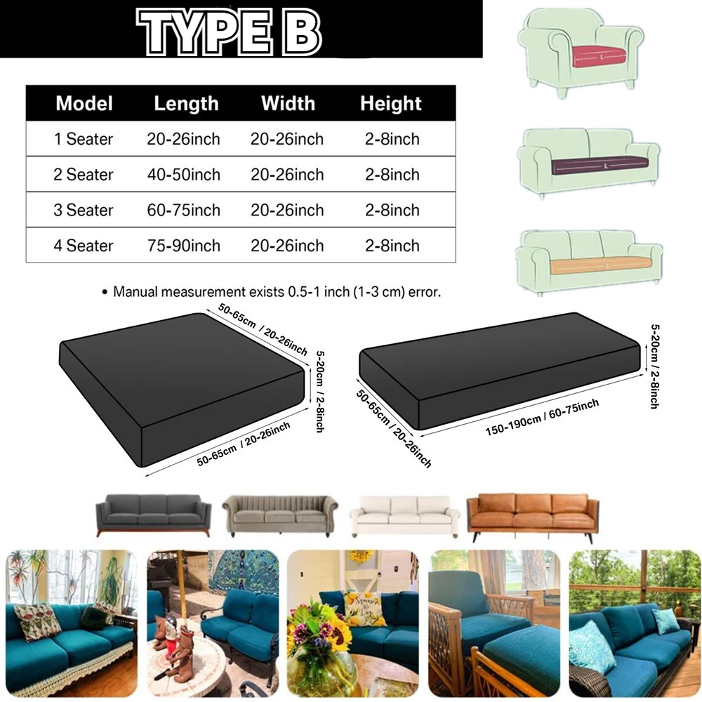 Stretch Jacquard Sofa Slipcovers Elastic Spandex Sofa Cover Couch Covers for Living Room Seat Cushion Couch Furniture Protector - Image 6