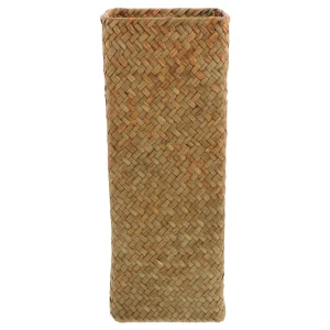 Braided Vase Home Decor Plant Basket Tall Woven Vase Flower Arrangement Pot Modern Boho Style Basket Vase Tall Decorative Vase