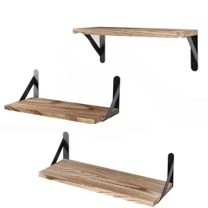 Wooden Floating Wall Shelves Bathroom Hanging Racks Shelf Storage Kitchen Organizer Furnitures Living Room Display Stand Holder