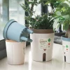 Self Watering Plant Pots Plastic Flowerpot Planter with Drainage Holes Hydroponics Flower Pot Plastic Lazy Automatic Plants Pot