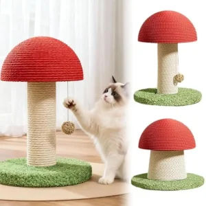 Scratching Post for Cats Sisal Mushroom Modern Tall Scratching Post for Cats for Kitten Exercise Mental Stimulation Physical