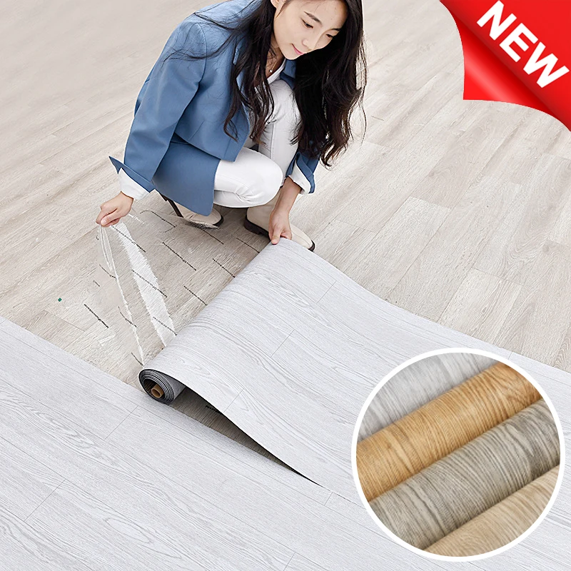 self adhesive waterproof wall sticker perfect for DIY floor and wall wood grain wallpaper home decoration item floor sticker