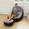 Outdoor Inflatable Sofa With Footstool Lazy Leisure Relaxation Lounge Chair for Living Room Bedroom Camping