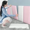 1PC 20x40cm Rectangular Bed Headboard Wall StickersRoom Tatami Home Decor Soft Bag Anti-collision 3D Wallpaper Soft Wall Panels