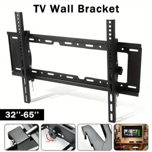 32-65inch TV Wall Mount Bracket Universal TV Mount Monitor Holder Adjustable Low Profile Flat TV Wall Mount for LCD LED Monitor