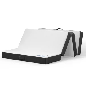 Foldable Double Mattresses Folding Double Bed mattress Memory Foam 4 Fold Easy Storage With Washable Cover for Travel Camping