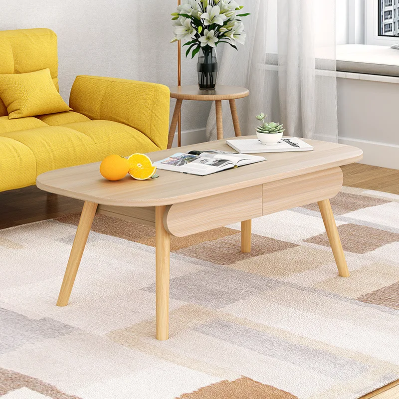 Nordic style coffee table living room sofa side tea table small apartment household storage small coffee table - Image 4