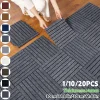 1/10/20Pcs Peel and Stick Carpet Tiles, Self-Adhesive Square Soft Carpet Floor Tiles, 12