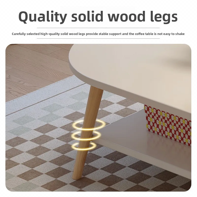 Coffee table living room small apartment living room sofa tea table bedroom simple bed INS wind small table - Image 4