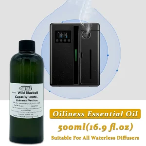 GAFERA 500ml(16.9 fl.oz) Wild Bluebell Essential Oils - For Waterless Diffuser, Luxury Hotel Diffuser Replenish Aromatherapy Oil