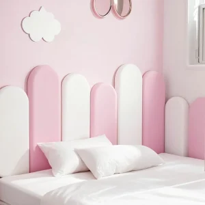 1PC 40x20cm Bed Headboard Bedroom Decor Head Board Wood Wall Panels Home Decoration Tatami Anti-collision Soft Back Wall Mat