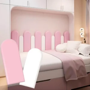 1pc 40x20cm bedside panel bedroom decoration, bedside panel wooden wall panel home decoration, tatami anti-collision soft back,