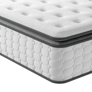 Vesgantti Hybrid Mattress, 10.6" Pocket Spring with Upgraded Pillow Top, Medium Firm