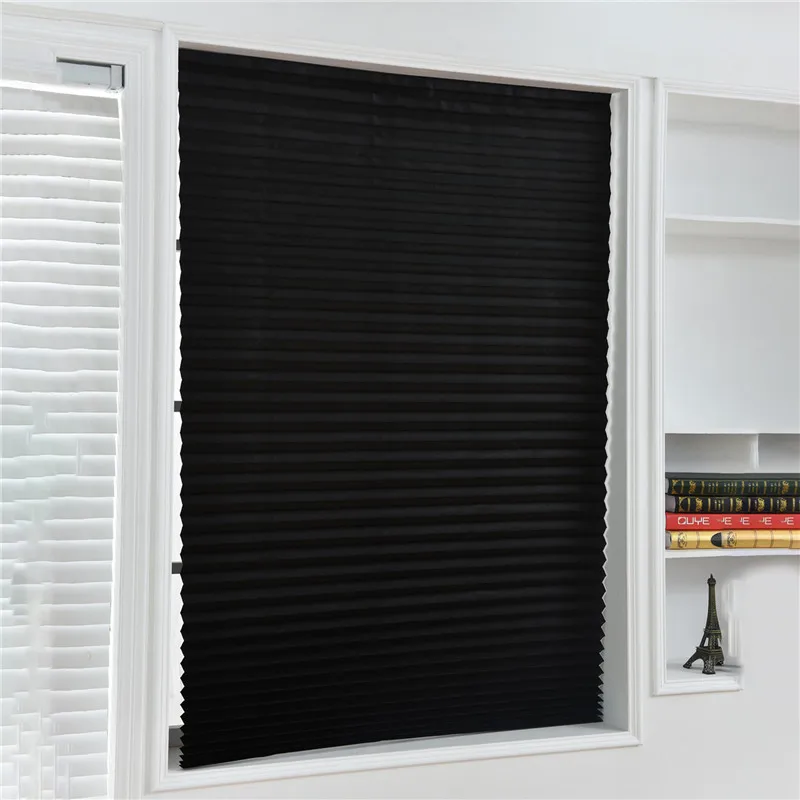 Self-Adhesive Blinds Semi-Blind Curtains Bathroom Kitchen Balcony Office Blinds Pleated Curtains Window Decor - Image 6