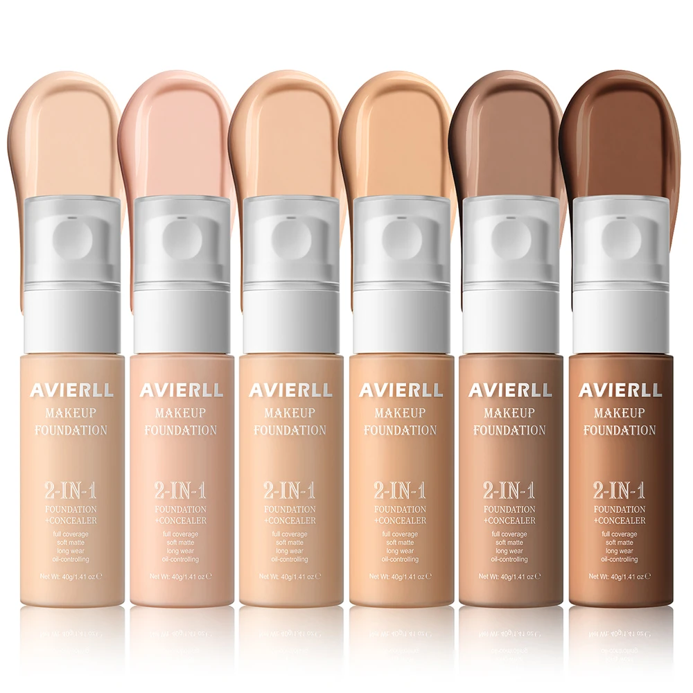 Moisturizing foundation, concealer, waterproof face makeup base, suitable for women's makeup, Halloween gift - Image 2