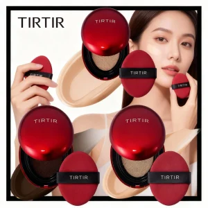 NEW For TIRTIR Mask Fit Red Cushion Foundation Long-Lasting Lightweight Buildable Coverage Finish Korean Cushion Foundation Care