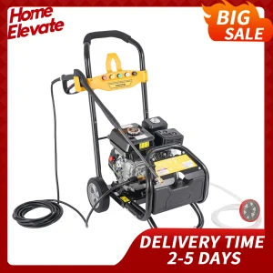 Gas Powered High Pressure Washer 3000PSI Cleaner Hose 5 Spray Modes Patio Deck Boat RV Vehicle Farm Equipment Outdoor Cleaning