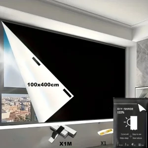 100 Blackout Window Cover Darkest Light Block Black Privacy Film Anti Look House Home Tint Glass Cloth Portable Curtain Bedroom