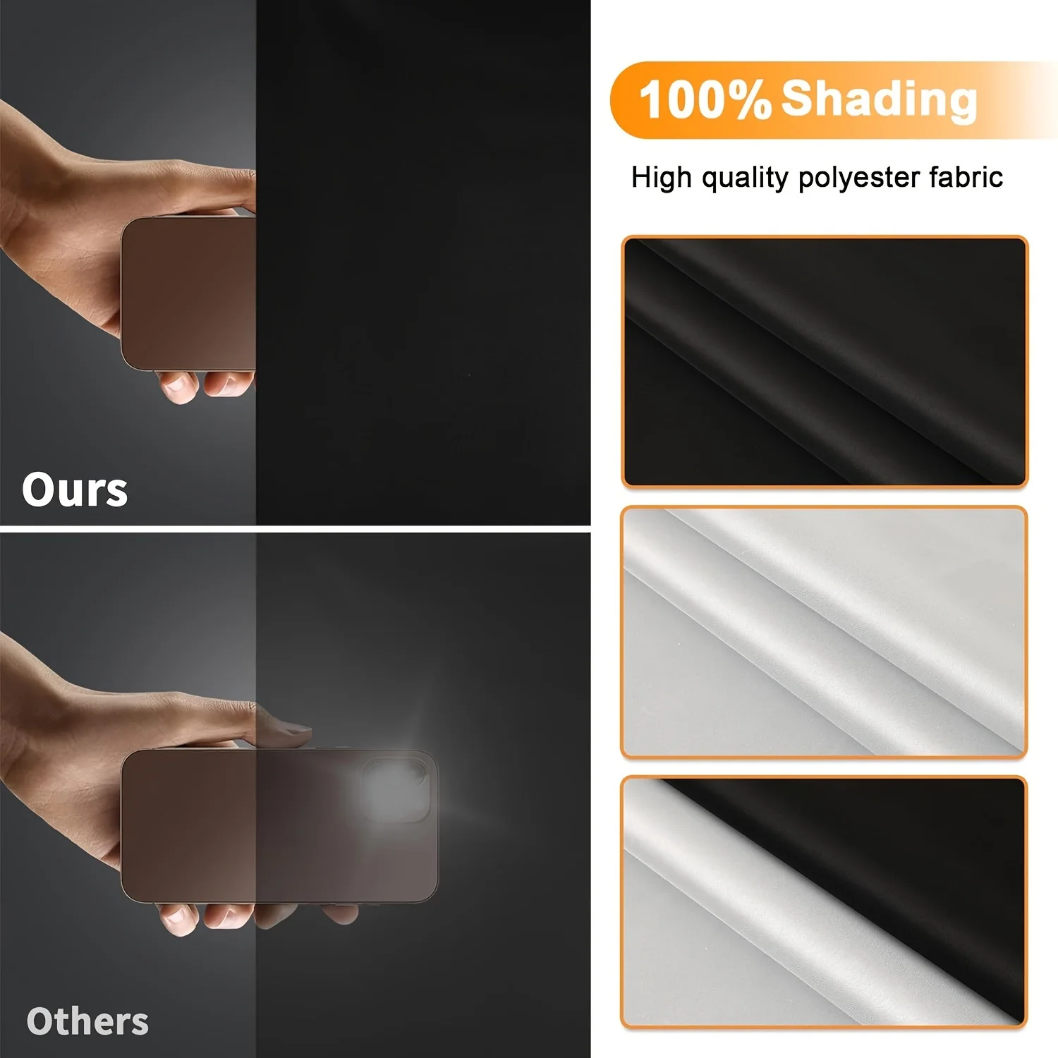 100 Blackout Window Cover Darkest Light Block Black Shade Privacy Film Anti Look House Home Tint Glass Cloth Curtain Bedroom - Image 4