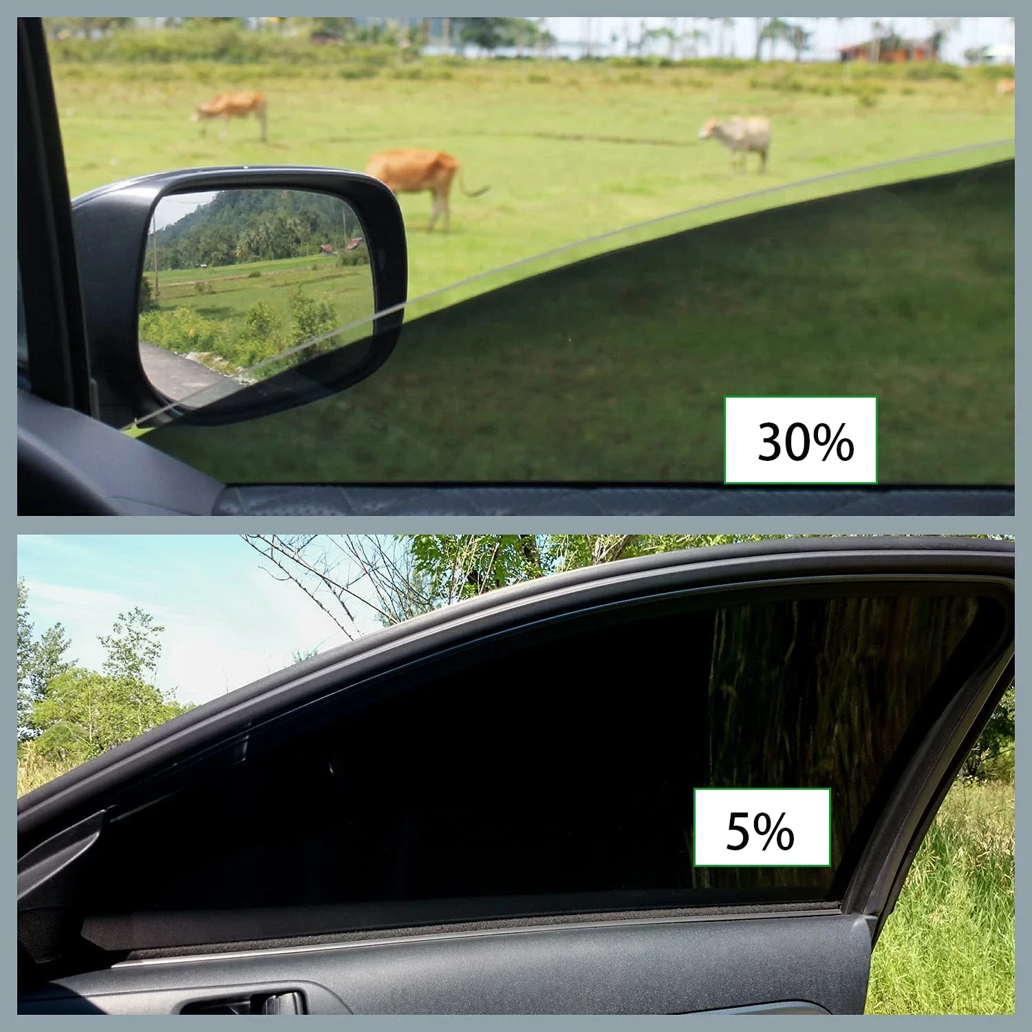VLT 5/15/30/50% Heat & UV Block Professional Window Tint Adhesive Film Auto Car Blackout Sun Shade Window Film for Building - Image 2