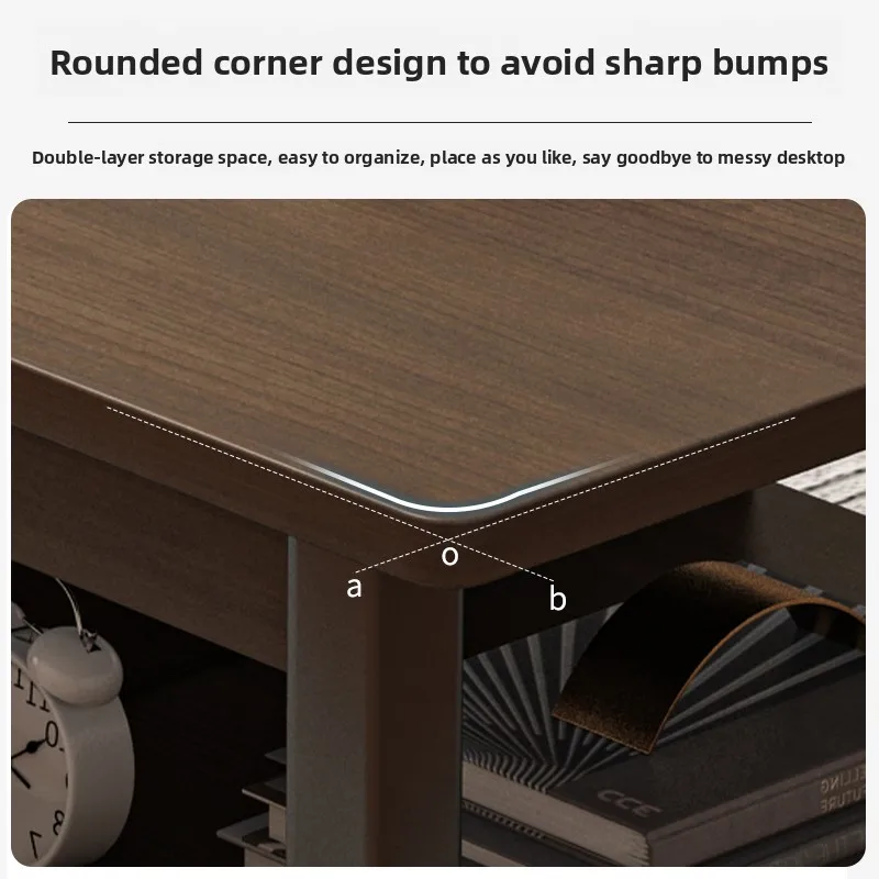 Coffee table living room household small apartment new simple rental house with small table simple rectangular side table - Image 4