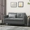 HOMCOM Modern Loveseat Sofa Upholstered 2 Seater Settee for Living Room Bedroom