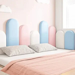 1PC 40cm/50cm Nordic Style Headboard Bedroom Head Board Stickers Room Anti-collision Wall Panels Home Decoration