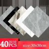 10/20/40PCS Simulated Thick Marble Tile Wall Sticker PVC Waterproof Self-adhesive Living Room Toilet Kitchen Home Floor Sticker