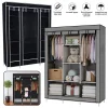 Reinforcement Canvas Wardrobe, Thickened Steel Pipe, Waterproof And Moisture-proof, Easy Installision, Compartment Storage