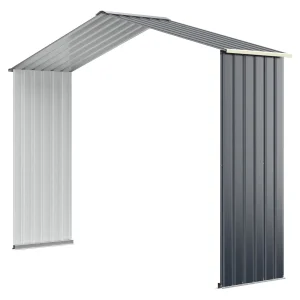GOFLAME Outdoor Storage Shed Extension Kit for 203 cm Shed Width Increased Storage Space