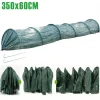 350x60cm Garden Tunnel Greenhouse Portable Plant Sunshade Mesh with Metal Frame Garden Accessories for Outdoor Plants Vegetables