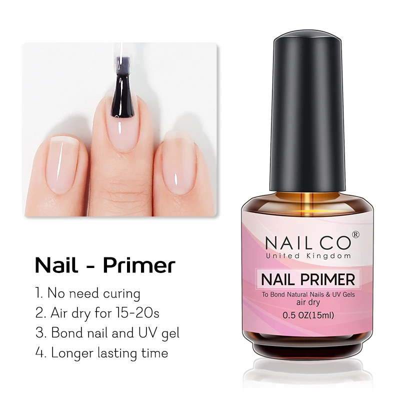 NAILCO 15ml Air Quick Dry Nail Primer Gel Nail Art Gel Lacquer Vernis Gel Desiccant Long Lasting UV Gel To Bond Natural Nails - Image 3