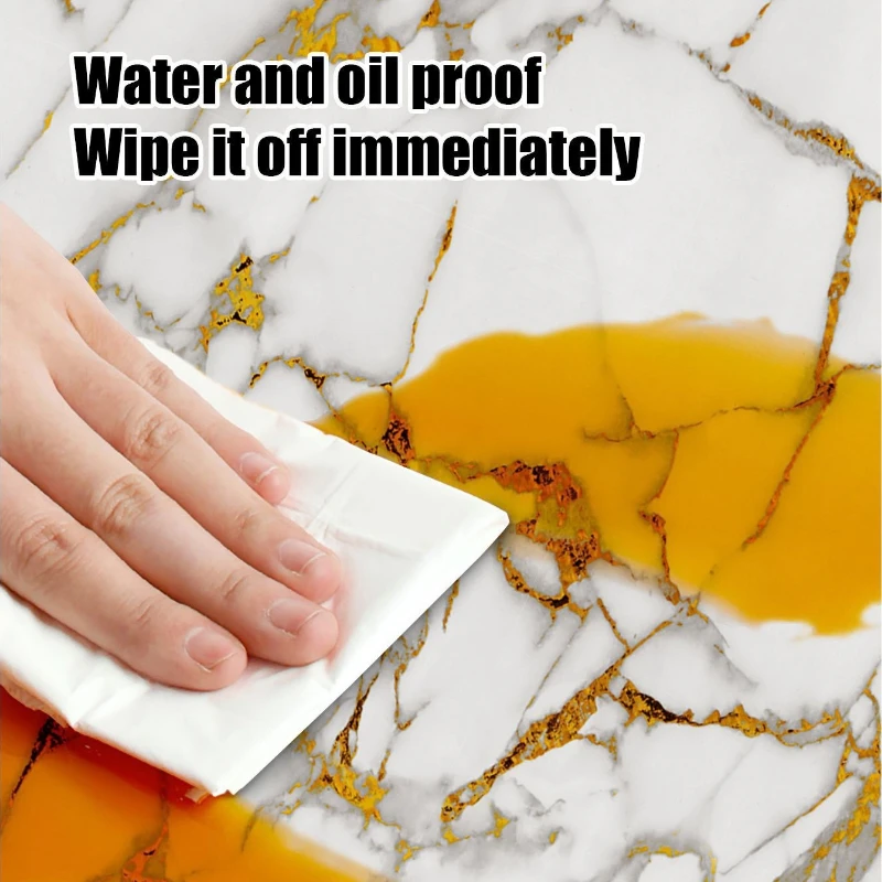 10-40PCS Imitation Marble 3D Ceramic Tile Wall Renovation Decoration Sticker Waterproof Self-adhesive Home Floor Sticker - Image 3