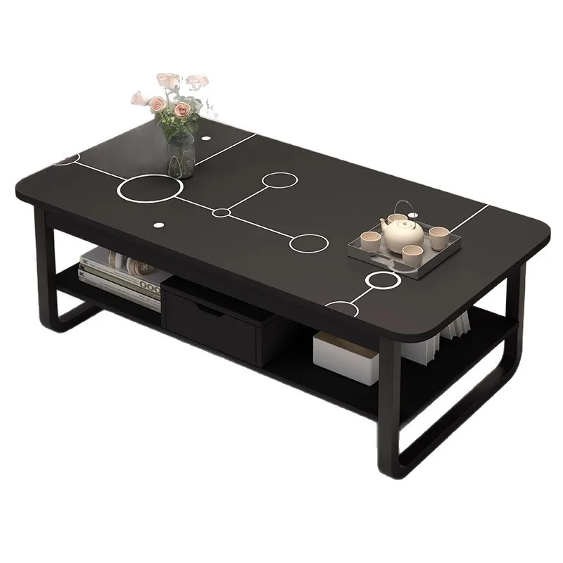 Coffee table living room household small apartment new simple rental house with small table simple rectangular side table - Image 5