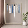 Clothes Rail w/ 4 Wheels Movable Metal Garment Hanging Rack Heavy Duty for Shop,Family,Workroom Display Stand47.2 X 15.7 X 63 In