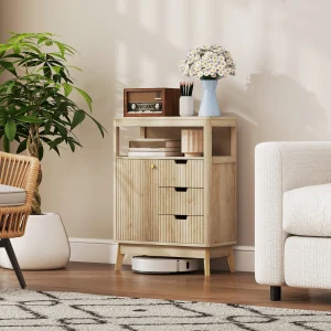 HOMCOM Modern Sideboard Storage Cabinet for Living Room Dining Room Bedroom