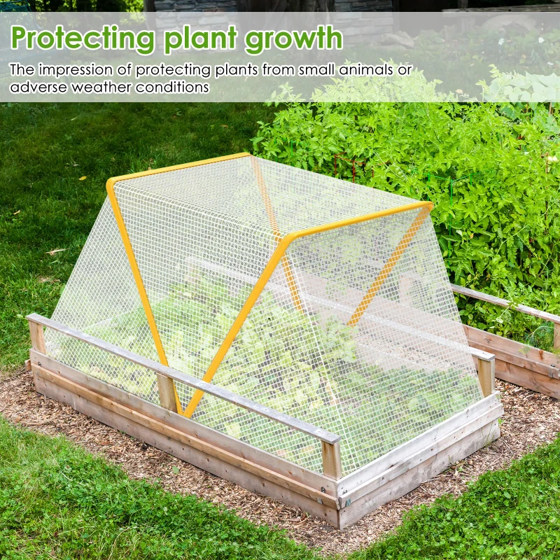 Greenhouse Cover Foldable Garden Vegetable Flower Insect-Proof Bird Portable Winter Warm Anti-uv Windproof Planting Greenhouse - Image 2