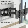 BEISHI TV Wall Mount Bracket for 40-80 Inch LED, LCD, OLED Flat Curved TVs TV Mount with Dual Swivel Arm Extend Tilting Rotation