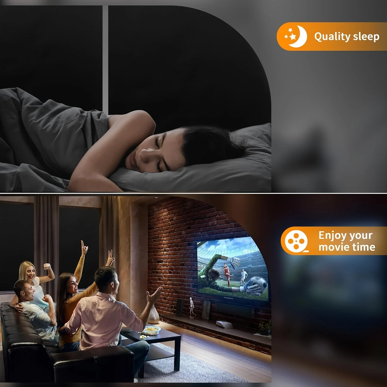 100 Blackout Window Cover Darkest Light Block Black Shade Privacy Film Anti Look House Home Tint Glass Cloth Curtain Bedroom - Image 2