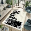 Streetwear Sneaker Carpet Mat Rug Fashion & Retro Home Decoration with Black White Tone for Living Room Bedroom Rugs for Bedroom