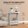 EFAN Bedside Table, White Modern Bedside Cabinet Nightstand Wooden Sofa Table Side Table, Small Narrow Side End Table Cabinet