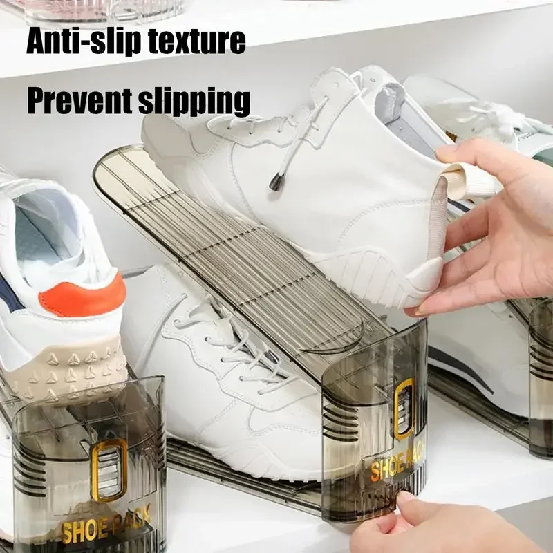 1/10Pcs Adjustable Shoe Organizer Footwear Support Slot Space Saving Cabinet Closet Stand Shoes Storage Rack Shoebox Hot Sale - Image 3