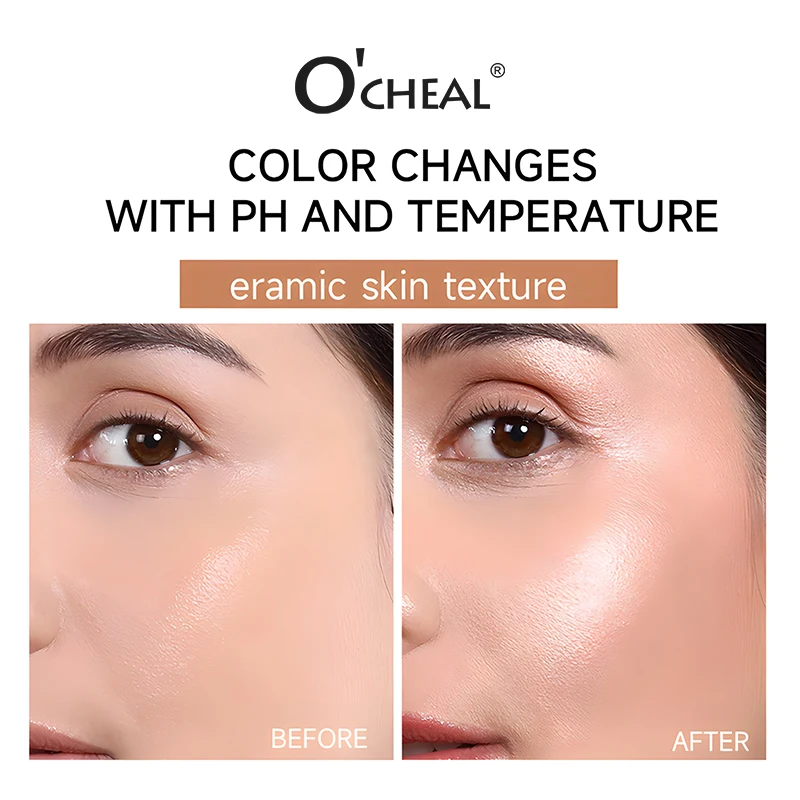 O'CHEAL Temperature Changing Foundation Stick Facial Coverage Blemishes Pores Double-Headed Face Matte Makeup Foundation Cream - Image 5